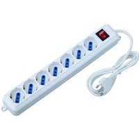 Trade Shop - STECKDOSENLEISTE 7 SHUKO STECKDOSEN MIT SCHALTER UND 16A STECKER - von TRADE SHOP TRAESIO