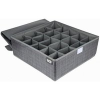 Trade Shop - Stoff-Organizer, Aufbewahrungsbox, 20 Plätze, Wäschebehälter, 32 x 32 x 12 cm, 69720 - Trade Shop - Stoff-Organizer, Aufbewahrungsbox, 20 Plätze, Wäschebehälter, 32 x 32 x 12 cm, 69720 - von TRADE SHOP TRAESIO