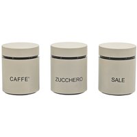 Trade Shop - Set von 3 Farbküche Dosen Kapazitätscreme 75 cl modernes elegantes Design - Trade Shop - Set von 3 Farbküche Dosen Kapazitätscreme 75 cl modernes elegantes Design - von TRADE SHOP TRAESIO