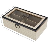 Trade Shop - TEE-AUFBEWAHRUNGSBOX AUS HOLZ MIT 4 FÄCHERN VITRINE 219599 - Trade Shop - TEE-AUFBEWAHRUNGSBOX AUS HOLZ MIT 4 FÄCHERN VITRINE 219599 - von TRADE SHOP TRAESIO