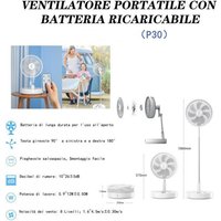Trade Shop - TRAGBARER VENTILATOR MIT WIEDERAUFLADBAREM AKKU P30 PLATZSPARENDES FALTDESIGN - Trade Shop - TRAGBARER VENTILATOR MIT WIEDERAUFLADBAREM AKKU P30 PLATZSPARENDES FALTDESIGN - von TRADE SHOP TRAESIO