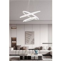 Trade Shop Traesio - Trade Shop - 132 w weiss led kronleuchter 3 ringe mit kristallen licht 6500K 3000K 4000K LP-33B - Trade Shop Traesio - Trade Shop - 132 w weiss led kronleuchter 3 ringe mit kristallen licht 6500K 3000K 4000K LP-33B - von TRADE SHOP TRAESIO