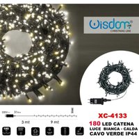 Trade Shop Traesio - Trade Shop - 180-LIGHTS led glühwürmchen lichterkette weiss + warmes grün kabel IP44 XC-4133 - Trade Shop Traesio - Trade Shop - 180-LIGHTS led glühwürmchen lichterkette weiss + warmes grün kabel IP44 XC-4133 - von TRADE SHOP TRAESIO