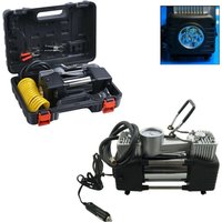 Trade Shop Traesio - Trade Shop - 2-ZYLINDER-KOMPRESSOR 12V 85LT 150PSI auto-motorrad-taschenlampe reise nach hause + koffer - von TRADE SHOP TRAESIO
