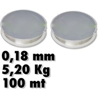 Trade Shop Traesio - Trade Shop - 2 Rollen Schnur 0,18 mm 5,20 kg 100 Meter jeder Carbon Angeln Super Stärke - Trade Shop Traesio - Trade Shop - 2 Rollen Schnur 0,18 mm 5,20 kg 100 Meter jeder Carbon Angeln Super Stärke - von TRADE SHOP TRAESIO