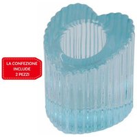 Trade Shop Traesio - Trade Shop - 2 stück kerzenhalter herz laterne hochzeit favor teelicht dekoration 5X5 - Trade Shop Traesio - Trade Shop - 2 stück kerzenhalter herz laterne hochzeit favor teelicht dekoration 5X5 - von TRADE SHOP TRAESIO