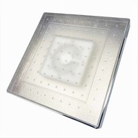 Trade Shop Traesio - Trade Shop - 20 cm quadratischer duschkopf mit rgb-led-badarmatur 79905 für farbtherapie - von TRADE SHOP TRAESIO