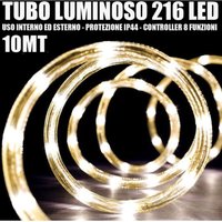 Trade Shop Traesio - Trade Shop - lichtschlauch 216 warmweisse led 10 mt 3-FACH innen-/aussenbereich + controller - Trade Shop Traesio - Trade Shop - lichtschlauch 216 warmweisse led 10 mt 3-FACH innen-/aussenbereich + controller - von TRADE SHOP TRAESIO