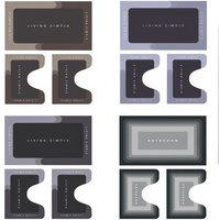 Trade Shop Traesio - Trade Shop - 3-TEILIGES set superabsorbierende schnell trocknende magische badematte wc - Trade Shop Traesio - Trade Shop - 3-TEILIGES set superabsorbierende schnell trocknende magische badematte wc - von TRADE SHOP TRAESIO