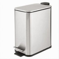 Trade Shop - 5 liter tret-abfalleimer aus stahl rechteckiger abfalleimer 87447 - von TRADE SHOP TRAESIO