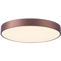 Trade Shop Traesio - Trade Shop - Runde LED-Deckenleuchte, 95 w, cct 3000 k, 4000 k, Lampe, 80 cm, Deckenleuchte, Schlafzimmer, 230 v - Braun von TRADE SHOP TRAESIO