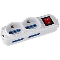 Trade Shop Traesio - Trade Shop - Elektrische Pantoffeln 6 Sitze mit 1,5MT Kabelschalter mit 16A Stecker - Trade Shop Traesio - Trade Shop - Elektrische Pantoffeln 6 Sitze mit 1,5MT Kabelschalter mit 16A Stecker - von TRADE SHOP TRAESIO