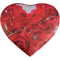 Trade Shop Traesio - Trade Shop - Pouf Aufbewahrungsbox Fußstütze Herzförmig aus rosa Öko-Leder - von TRADE SHOP TRAESIO