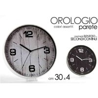 Trade Shop Traesio - Trade Shop - Runde Wanduhr, leises Uhrwerk, 30 x 4 cm, Kunststoff, verschiedene Farben, 738869 - Trade Shop Traesio - Trade Shop - Runde Wanduhr, leises Uhrwerk, 30 x 4 cm, Kunststoff, verschiedene Farben, 738869 - von TRADE SHOP TRAESIO