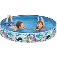 Trade Shop Traesio - Trade Shop - Runder Pool 150x25 cm Meeresboden-Motiv für Kinder Sommergarten 016093 - von TRADE SHOP TRAESIO