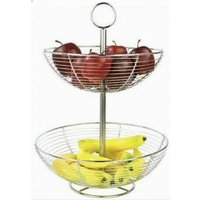 Trade Shop Traesio - Trade Shop - Schüssel Obstkorb Ellipse Unterstützung Home Esstisch Zubehör 2 Ebenen - von TRADE SHOP TRAESIO