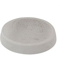 Trade Shop Traesio - Trade Shop - Seifenschale Seifenschale weiß gearbeitet Badezimmermöbel Zubehör 10437 - von TRADE SHOP TRAESIO