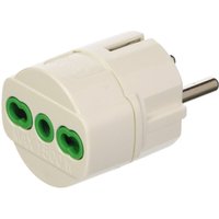 Trade Shop Traesio - Trade Shop - adapter mit deutschem schuko-stecker und bosch-reduktions-steckdose 10-16A zweipolig - von TRADE SHOP TRAESIO
