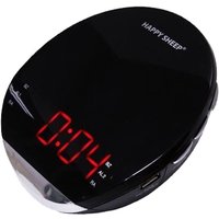 Trade Shop Traesio - Trade Shop - am/fm digital lcd led tischuhr radio wecker rot - von TRADE SHOP TRAESIO