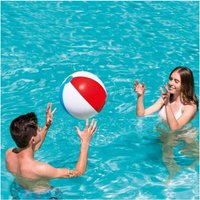 Trade Shop Traesio - Trade Shop - aufblasbarer ball mit farbigen scheiben strand meer pool kinder 51 cm 31021 - von TRADE SHOP TRAESIO