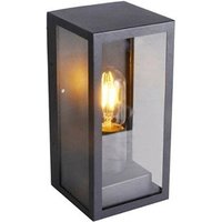 Trade Shop Traesio - Trade Shop - aussen lampenfassung glas VT8517 matt grau E27 IP44 retro beleuchtung - von TRADE SHOP TRAESIO