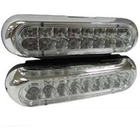Trade Shop Traesio - Trade Shop - Autoleuchten, 16 LEDs für Tagfahrlicht, wasserdicht, dc 12 v, Stoßstangenlicht, Blau - von TRADE SHOP TRAESIO