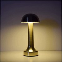 Trade Shop Traesio - Trade Shop - bronze effekt wiederaufladbare usb tischlampe warmes licht für bars und clubs - von TRADE SHOP TRAESIO