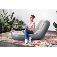 Trade Shop - aufblasbarer sessel chaise sport liege 165X84X79 cm beflockte oberfläche 75064 - von TRADE SHOP TRAESIO