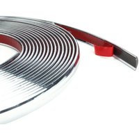 Trade Shop - Chrom-Profil-Klebeband für Auto, Wohnmobil, 6 Meter, 15 mm, wasserdicht - von TRADE SHOP TRAESIO