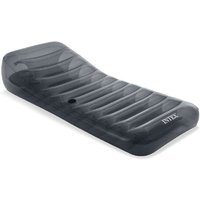 Trade Shop - cool grey Matratze 211X99CM loungesessel grau transparent aufblasbar 58723 - von TRADE SHOP TRAESIO