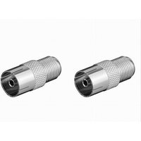 Trade Shop Traesio - Trade Shop - Antennenstecker weiblich an Koax-Buchse Koax-TV-Adapter Schraube C-094 - von TRADE SHOP TRAESIO