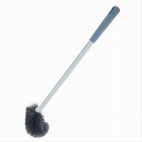 Trade Shop Traesio - Trade Shop - wc-bürste gebogenes design badezimmerreinigung langer griff 48 cm mit loch 87617 - von TRADE SHOP TRAESIO