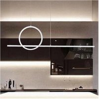Trade Shop Traesio - Trade Shop - LED-Pendelleuchte 48W Circle Design Modern Line Weiß IP20 Lampe 01189 - Trade Shop Traesio - Trade Shop - LED-Pendelleuchte 48W Circle Design Modern Line Weiß IP20 Lampe 01189 - von TRADE SHOP TRAESIO