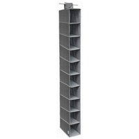Trade Shop Traesio - Trade Shop - organizer kleiderschrank hängeschrank schuhe taschen 10 fachböden 15X30X120 cm 69705 - von TRADE SHOP TRAESIO