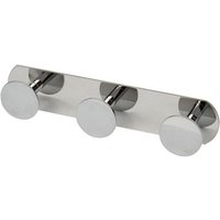 Trade Shop Traesio - Trade Shop - Kleiderbügel mit 3 Haken, Handtuchhalter, 3 Plätze, Badezimmer, Zuhause, Chrom, 59762 - von TRADE SHOP TRAESIO