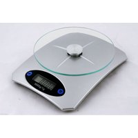 Trade Shop Traesio - Trade Shop - Elektronische Küchenwaage, lcd, digital, Glasplatte, 5 kg, Tara-Taste, Home - von TRADE SHOP TRAESIO