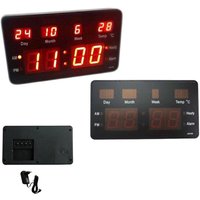 Trade Shop Traesio - Trade Shop - LED-Digital-Tisch-Wanduhr, Datum, Temperatur, Alarm, JH2158 - Trade Shop Traesio - Trade Shop - LED-Digital-Tisch-Wanduhr, Datum, Temperatur, Alarm, JH2158 - von TRADE SHOP TRAESIO