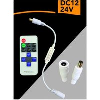 Trade Shop Traesio - Trade Shop - dimmer + fernbedienung 12/24 v rf wireless controller einfarbiger led-streifen RF-01 - von TRADE SHOP TRAESIO