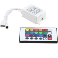 Trade Shop - dimmer controller mit fernbedienung für rgb 5050 24 tasten led streifen - von TRADE SHOP TRAESIO