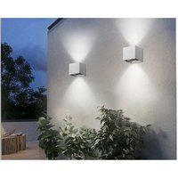 Trade Shop Traesio - Trade Shop - doppelemission led cob wandleuchte 12W aussenleuchte 4000K 3000K 6500K grau ES46 - Trade Shop Traesio - Trade Shop - doppelemission led cob wandleuchte 12W aussenleuchte 4000K 3000K 6500K grau ES46 - von TRADE SHOP TRAESIO