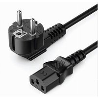 Trade Shop Traesio - Trade Shop - dreiadriges stromkabel für pc notebook monitor schuko stecker F-AL01 1.2MT - von TRADE SHOP TRAESIO