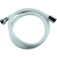 Trade Shop Traesio - Trade Shop - Universeller flexibler Duschschlauch aus weißem pvc, Länge 2 m - von TRADE SHOP TRAESIO