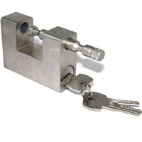 Trade Shop Traesio - Trade Shop - Vorhängeschloss aus gehärtetem Stahl, gepanzerter Einbruchschutz, Torriegel, 94 mm - Trade Shop Traesio - Trade Shop - Vorhängeschloss aus gehärtetem Stahl, gepanzerter Einbruchschutz, Torriegel, 94 mm - von TRADE SHOP TRAESIO