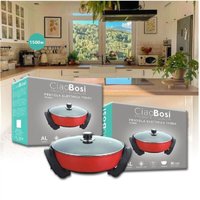 Trade Shop Traesio - Trade Shop - elektrischer topf, pfanne, auflaufform, rund, antihaftbeschichtet, 30 cm, 1500 w, küche TX-9809 - Trade Shop Traesio - Trade Shop - elektrischer topf, pfanne, auflaufform, rund, antihaftbeschichtet, 30 cm, 1500 w, küche TX-9809 - von TRADE SHOP TRAESIO