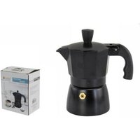 Trade Shop Traesio - Trade Shop - espresso-kaffeemaschine für 6 tassen in mattschwarz - von TRADE SHOP TRAESIO