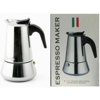 Trade Shop Traesio - Trade Shop - Espressomaschine, Kaffeekanne, Moka-Kaffeemaschine, 6 Tassen, Edelstahl - von TRADE SHOP TRAESIO