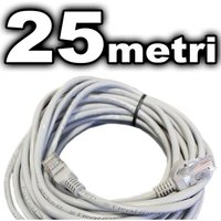 Trade Shop Traesio - Trade Shop - ethernet-netzkabel utp CAT5E lan RJ45 8P8K netzwerk internet verlängerungskabel 25 mt - von TRADE SHOP TRAESIO