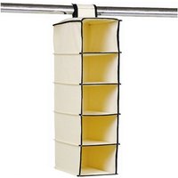 Trade Shop - faltbarer, tragbarer kleiderschrank mit 5 fächern - von TRADE SHOP TRAESIO