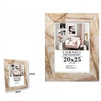 Trade Shop Traesio - Trade Shop - fotorahmen fotohalter gemälde leinwände poster 20 x 25 cm marmor-effekt modell 71662 - von TRADE SHOP TRAESIO