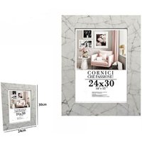 Trade Shop Traesio - Trade Shop - fotorahmen gemälde leinwände poster 24X30 cm weisser marmor-effekt modell 71656 - von TRADE SHOP TRAESIO
